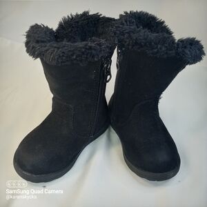 Cat & Jack Black Boots Kids Size 5